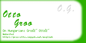 otto groo business card